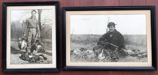 Item #H10544 2 large framed 1930s photos of pheasant and duck hunting, Mitchell, South Dakota