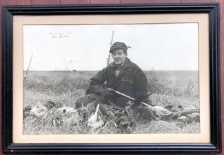 2 large framed 1930s photos of pheasant and duck hunting, Mitchell, South Dakota