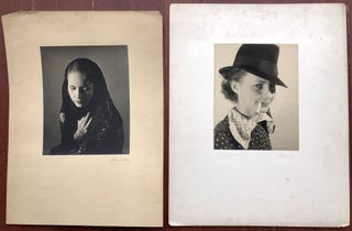 Item #H10550 18 original signed photographic portraits of women taken in the late 1930s. Jose...
