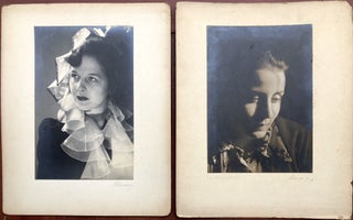 18 original signed photographic portraits of women taken in the late 1930s