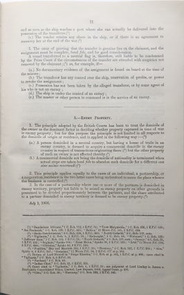 Correspondence and Documents respecting the International Naval Conference, held in London, December 1908-February 1909