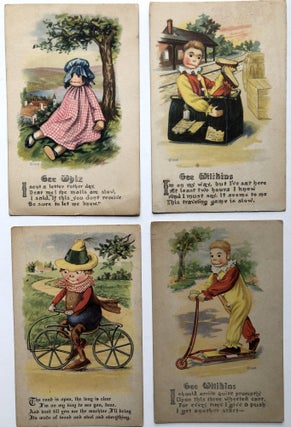 Item #H10785 4 Ca. 1910s Gartner & Bender (Chicago) comic postcards: Gee Whiz, Gee Wilikins, etc