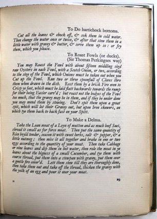 The Receipt Book of Ann Blencowe, A.D. 1694