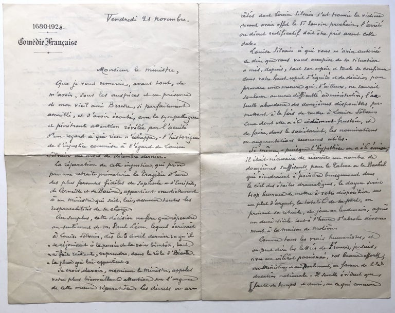 Item #H10931 Small Archive of Material relating to Eugene & Louise Silvain, their daughter Jeanne and Jeanne’s husband, Edmond Roze. Eugene Silvain, Louise.