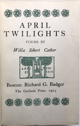April Twilights, Poems
