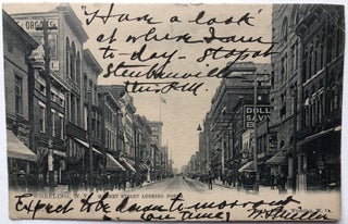 Item #H11105 1905 b/w postcard of Market St. in Wheeling WV looking north