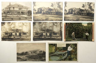 Item #H11110 Ca. 1910s 8 rare Florida postcards: RPPCs of Winter Park; house in Fort Myers,...