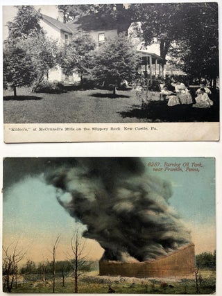 11 1910s postcards of NW Pennsylvania: New Castle, Mercer, Grove City, Franklin, Oil Country