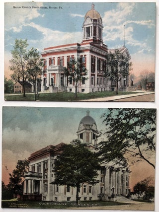 11 1910s postcards of NW Pennsylvania: New Castle, Mercer, Grove City, Franklin, Oil Country