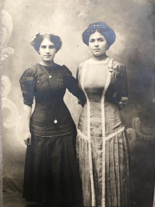 13 Ca. 1900s Real Photo Postcards RPPCs of Women and Girls in couples and groups