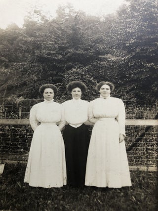13 Ca. 1900s Real Photo Postcards RPPCs of Women and Girls in couples and groups