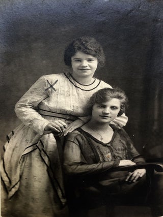 13 Ca. 1900s Real Photo Postcards RPPCs of Women and Girls in couples and groups
