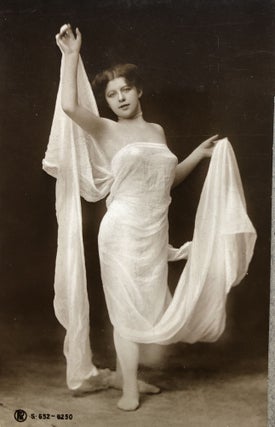 12 Ca. 1900s Real Photo Postcards RPPCs of Women Alone