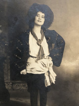 12 Ca. 1900s Real Photo Postcards RPPCs of Women Alone