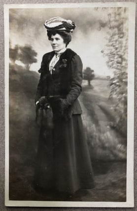 12 Ca. 1900s Real Photo Postcards RPPCs of Women Alone