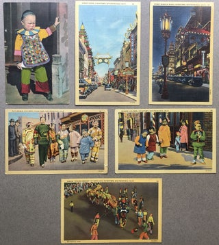 Item #H11274 6 old postcards of Chinatown in San Francisco