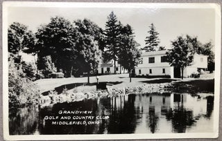 Item #H11277 Ca. 1930s Real Photo Postcard, Grandview Golf and Country Club, Middlefield, OH