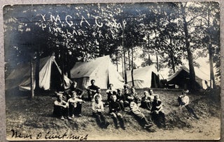 Item #H11294 1911 Real Photo Postcard: YMCA Camp, Pine Lake Park near Olivet, Michigan