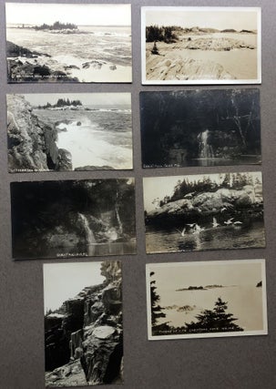 Item #H11295 8 early 1900s Real Photo Postcards: Christmas Cove, Maine (Rutherford Island, South...