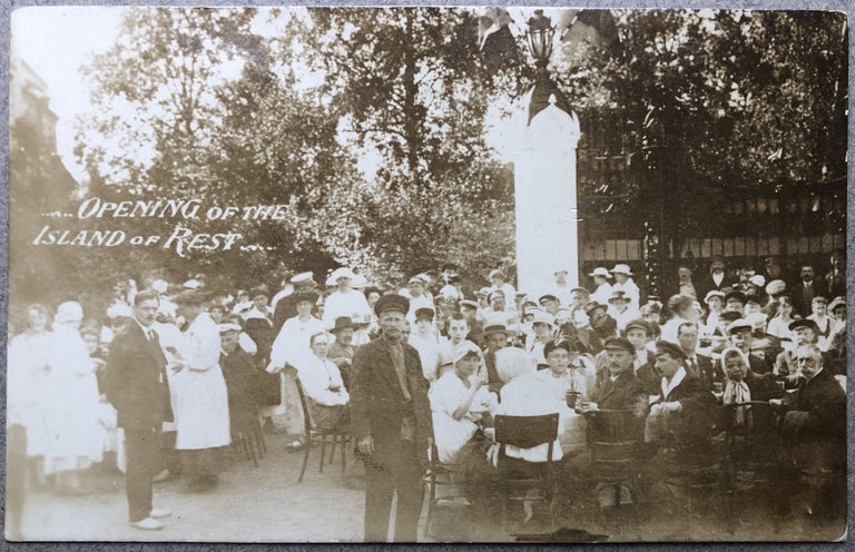 Item #H11297 1920 Real Photo Postcard: Opening of the Island of Rest (St. Petersburg, Russia)