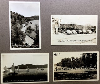 Item #H11300 4 1940s Real Photo Postcards: Clear Lake, California