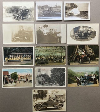 Item #H11313 13 early 1900s postcards all related to cars / automobiles -- some Real Photo Postcards