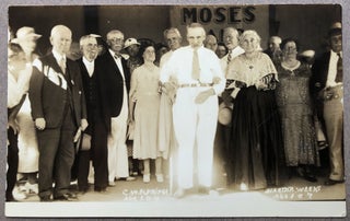 Item #H11318 1935 Real Photo Postcard of C. W. Eldridge, age 104, and Martha Weeks, age 107