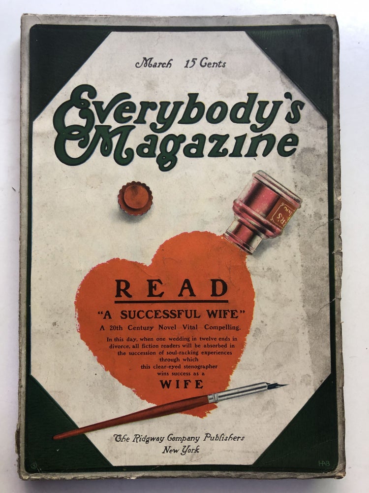 Item #H11364 Everybody's Magazine, August 1908. Arthur Stringer Burges Johnson, Grace MacGowan Cooke, Dorothy Canfield.