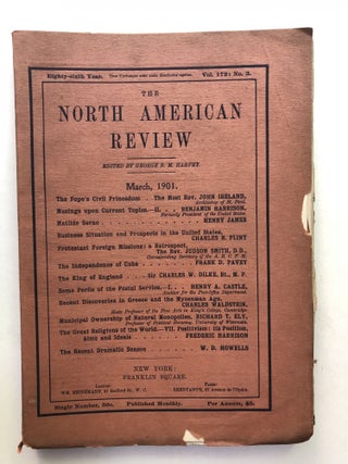 Item #H11382 The North American Review, March 1901. Henry A. Castle Henry James, Benjamin...