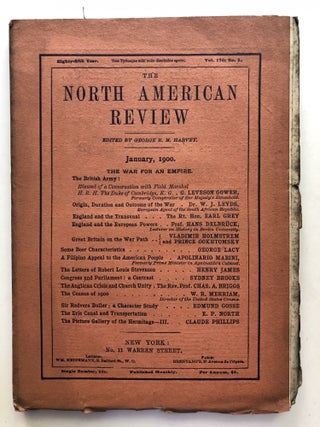 Item #H11389 The North American Review, January 1900. Apoloinario Magini Henry James, Edmund...