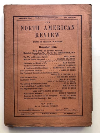 Item #H11391 The North American Review, December 1899. Max Nordau Andrew Carnegie, Nora Hopper,...