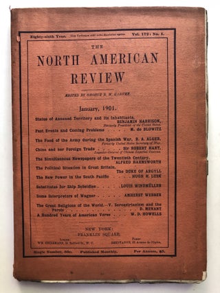 Item #H11400 The North American Review, January 1901. Duke of Argyll Benjamin Harrison, W. D....