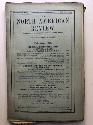 Item #H11409 The North American Review, February 1899. Sereno Payne Charles Conant, John Hyde