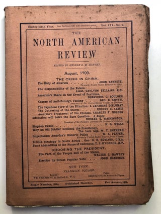 Item #H11416 The North American Review, August 1900. Booker T. Washington H. G. Wells, etc