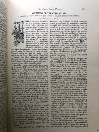 Brentano's Chess Monthly, Vol. 1 no. 1 May 1881 - Vol. 2 nos. 3-4 August-September 1882 - all in original wraps