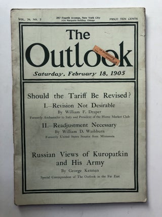 Item #H11491 The Outlook, February 18, 1905. Wiliam F. Draper George Kennan