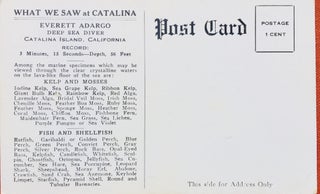 Postcard of Everett Adargo, Deep Sea Diver, Catalina Island, CA ca. 1925-1930