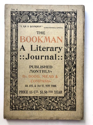 Item #H11619 The Bookman, a Literary Journal, November 1895. Bliss Carman W. B. Yeats, Edward...