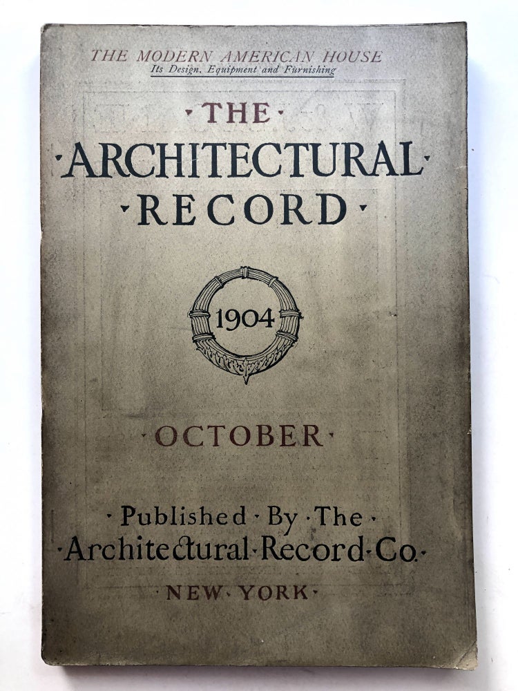 Item #H11651 The Architectural Record, Vol. VI, no. 4, October 1904
