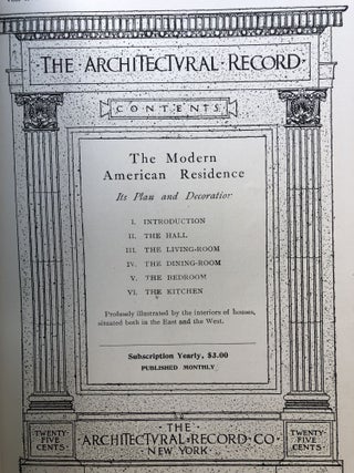 The Architectural Record, Vol. VI, no. 4, October 1904