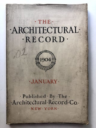 Item #H11659 The Architectural Record, Vol. XV, No. 1, January 1904. Abbot Halstead Moore Russell...
