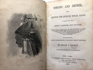 Sorgho and Imphee, the Chinese and African Sugar Canes. a Treatise Upon Their Origin, Varieties and Culture