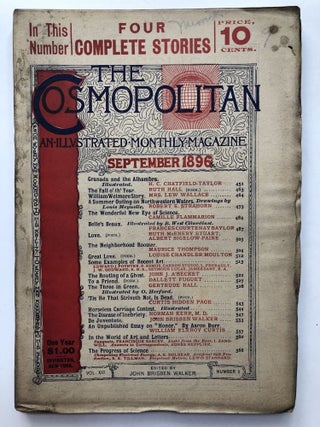 Item #H11837 The Cosmopolitan, an Illustrated Monthly Magazine, September, 1896. Ruth Hall...