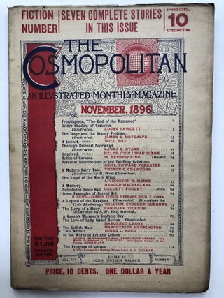 Item #H11857 The Cosmopolitan, an Illustrated Monthly Magazine, November, 1896. Theron C....