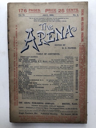 Item #H11971 The Arena, July 1896. Benjamin O. Flower, A. E. U. Hilles, ed. J. B. Follett
