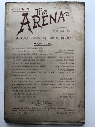 Item #H11977 The Arena, May 1900. N. O. Fanning, Alfred Clayton Smith, ed. D. Allen Willey