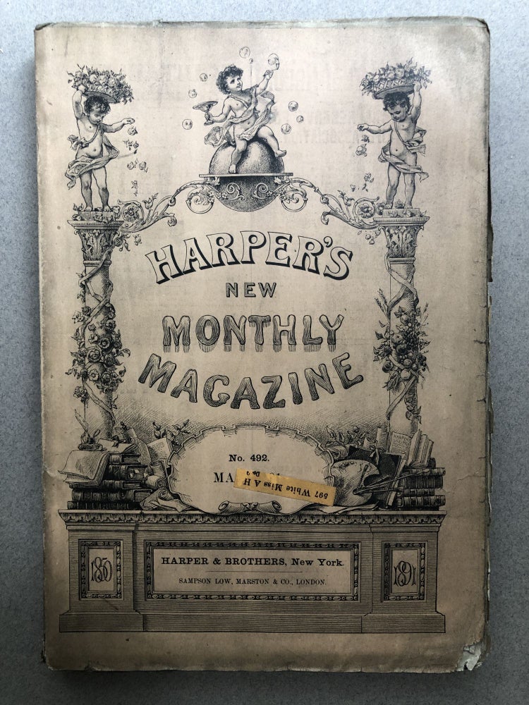 Item #H12020 Harper's New Monthly Magazine, No. 492, May 1891. Thomas Hardy A. T. Quiller-Couch, Walter Besant.