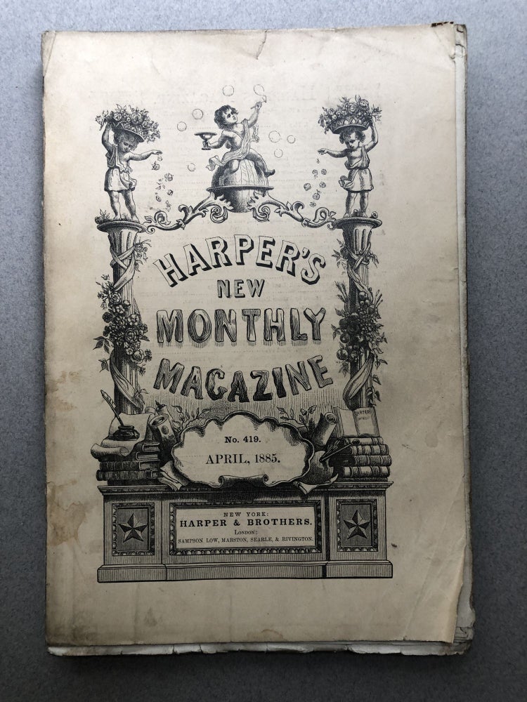 Item #H12057 Harper's New Monthly Magazine, No. 419, April 1885. James Lane Allen William Wordsworth.