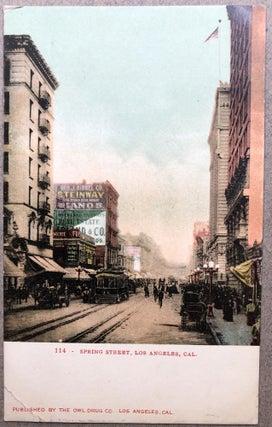 4 1908 postcards of Los Angeles, CA
