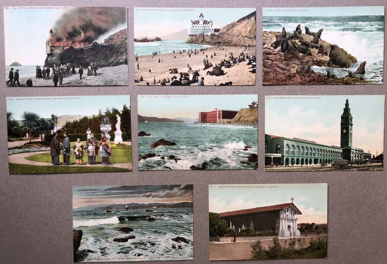Item #H12095 8 1910s postcards of San Francisco, CA